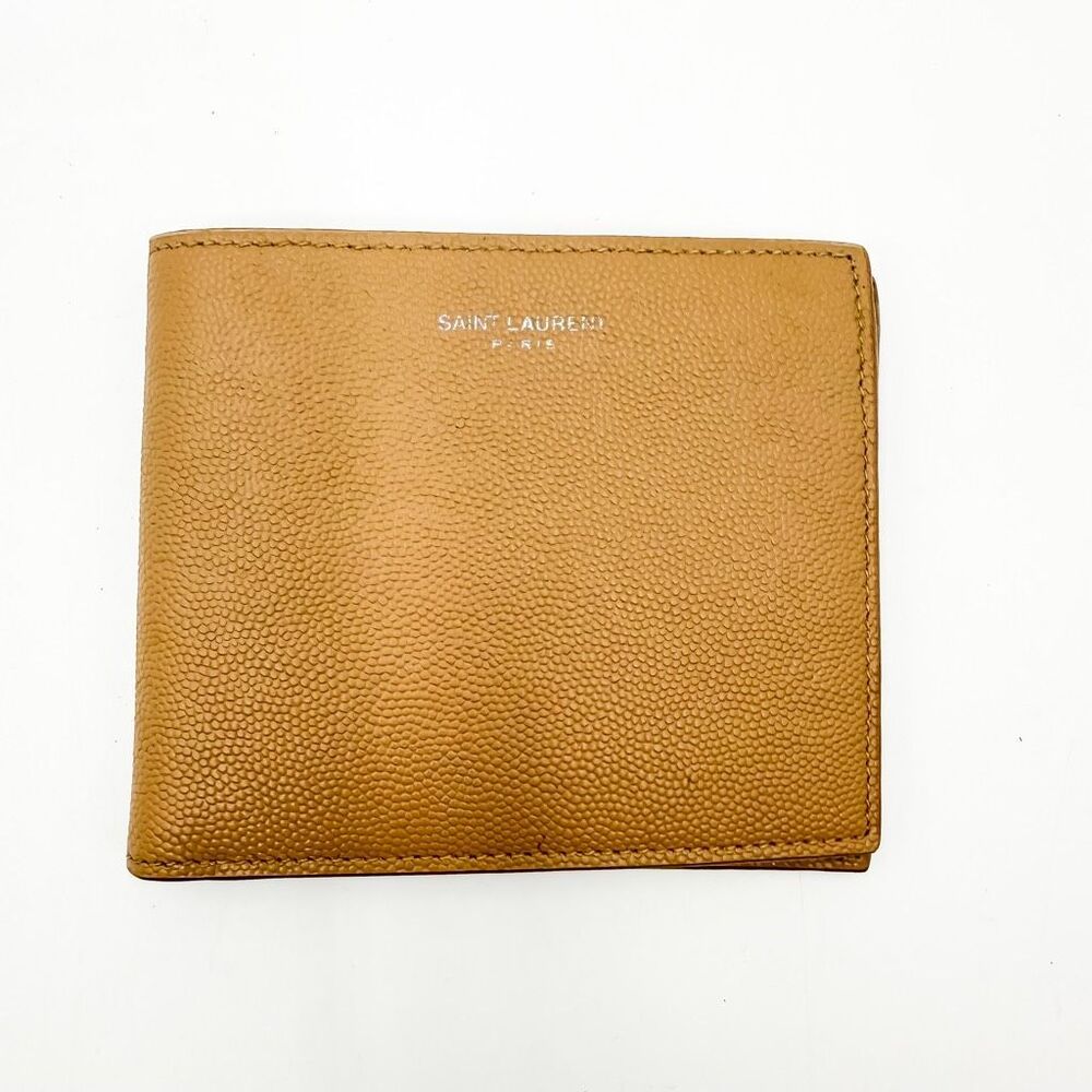 Saint Laurent Tan Leather Wallet